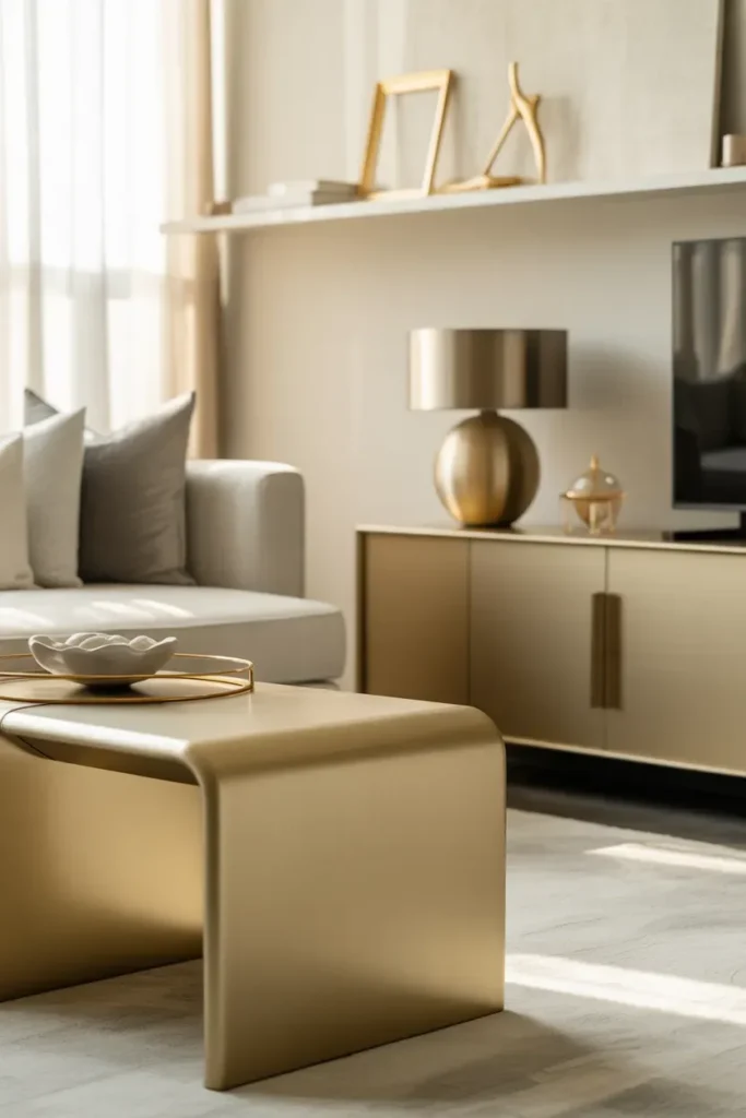 Subtle Metallic Accents