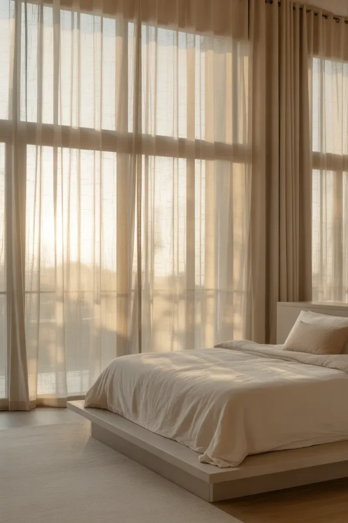 Use Sheer Curtains for Soft Light