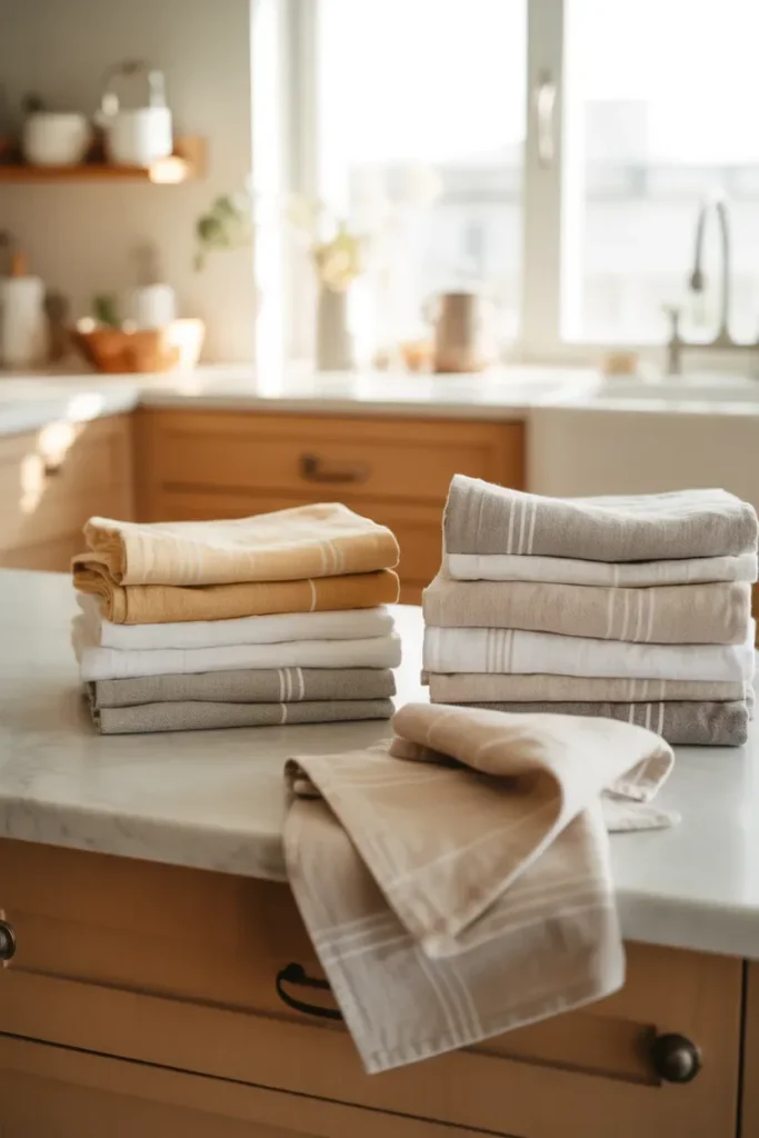 Add Texture with Linen Towels