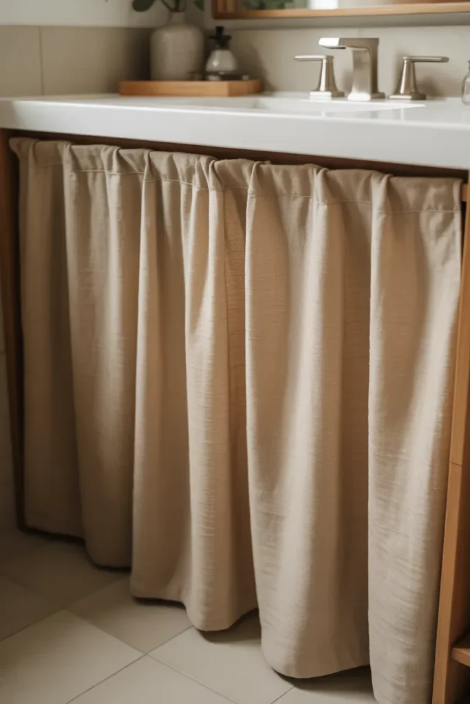 Add a Temporary Vanity Skirt