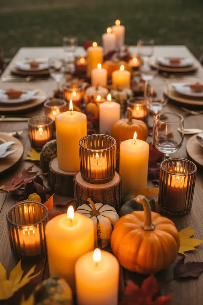 Candlelit Table Decor