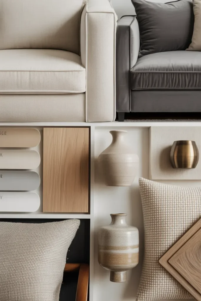 Neutral Living Room Mood Board