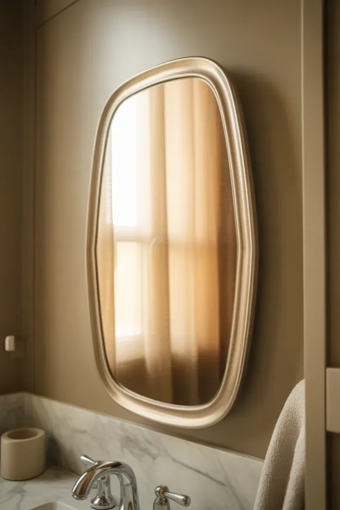 Oval Mirror for Soft Elegance