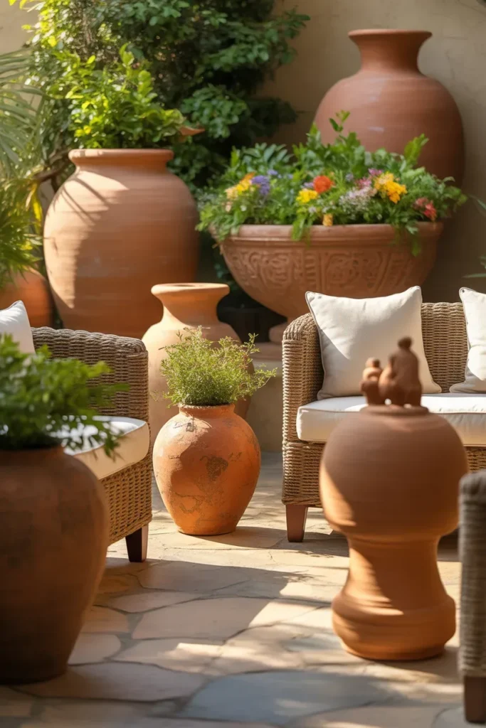 Terracotta Outdoor Decor Elements