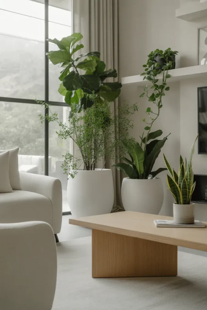 Add Greenery for Organic Contrast