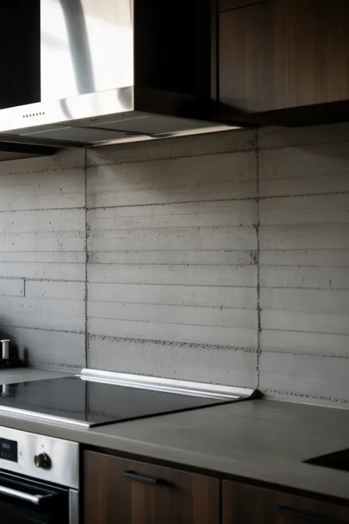 Concrete Backsplash