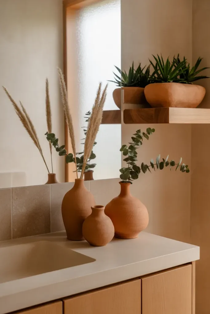 Natural Clay or Terracotta Decor