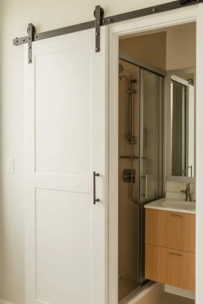 Use Sliding or Pocket Doors