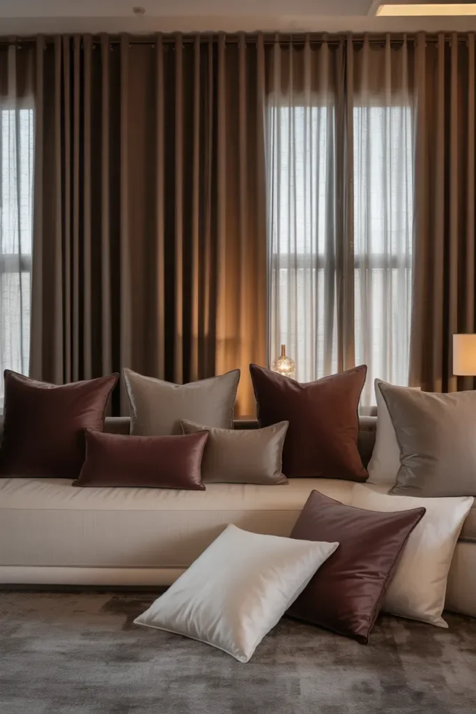 Layered Velvet and Linen Textiles