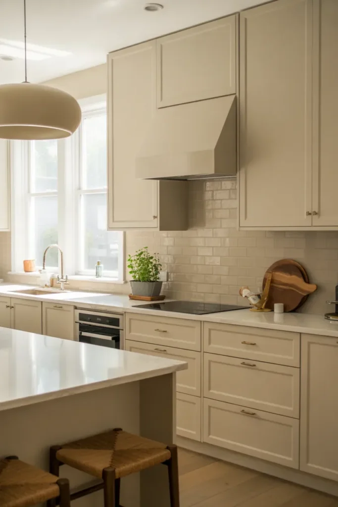 Neutral Kitchen Styling