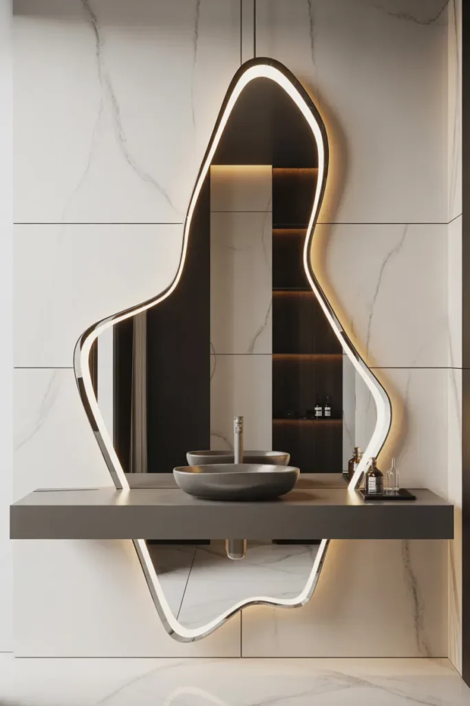 Sculptural Mirror for Statement Design