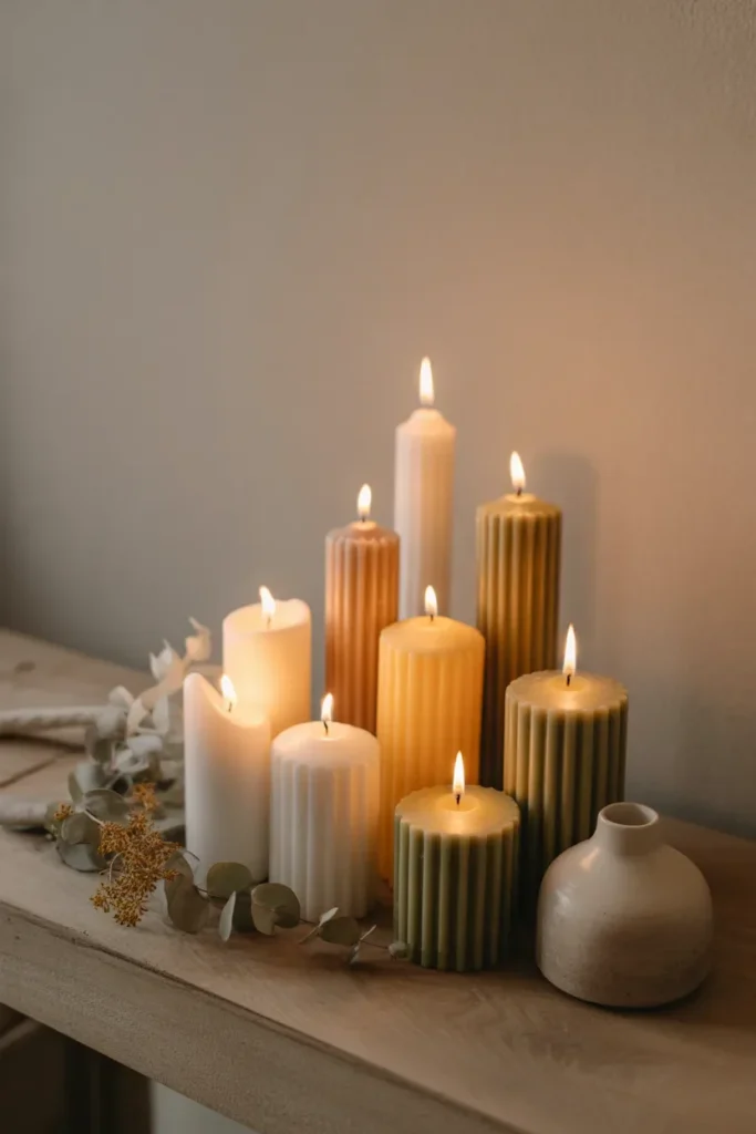 Soft Ambient Candle Styling