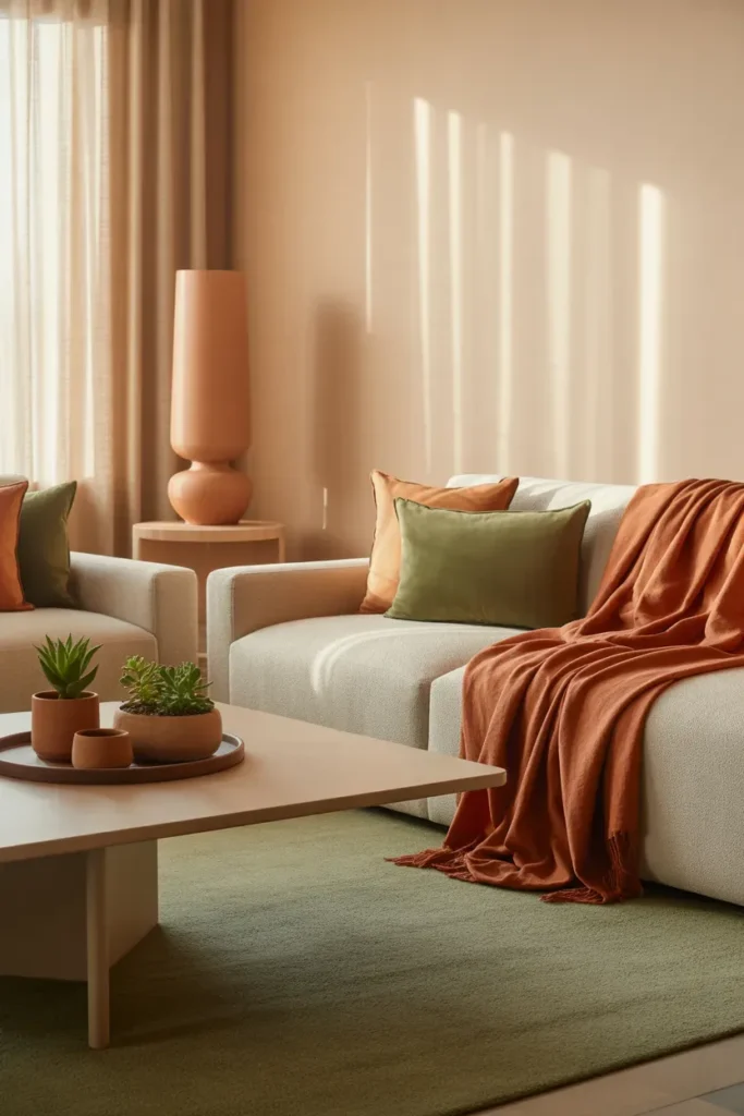 Earth Mix: Beige, Green, and Terracotta