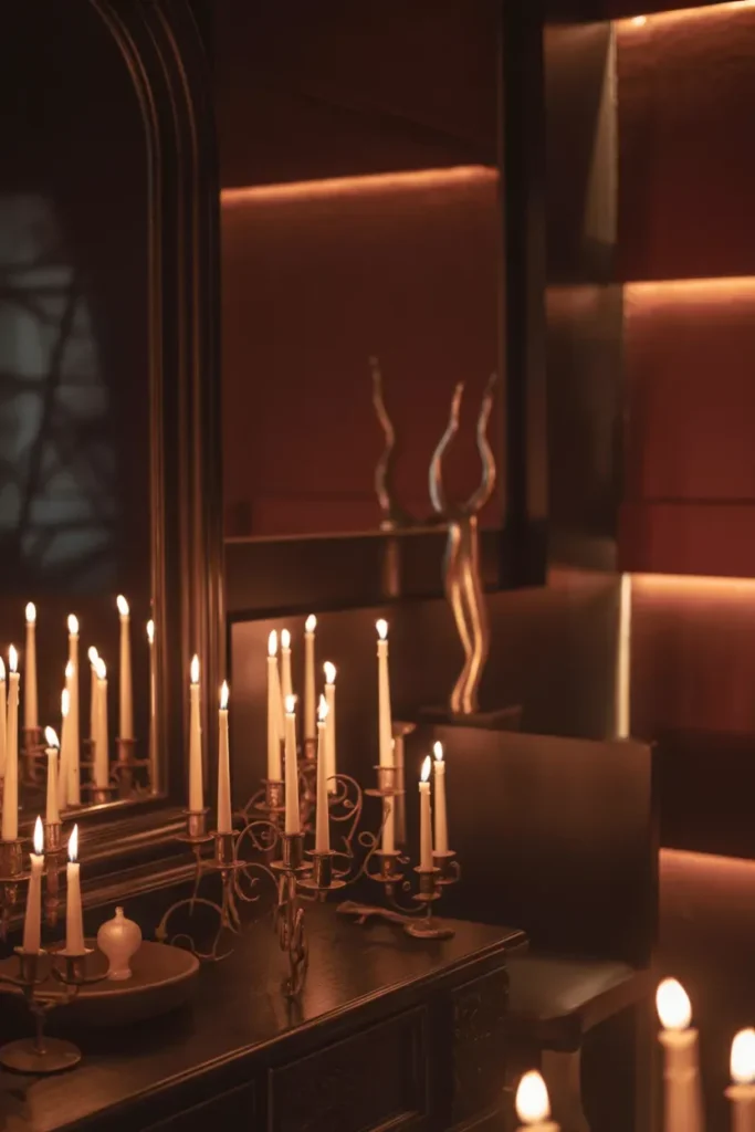 Use Candles and Ambient Lighting