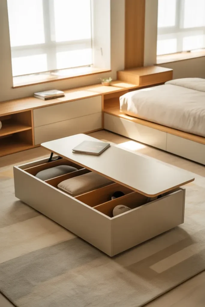 Use Hidden Storage Furniture