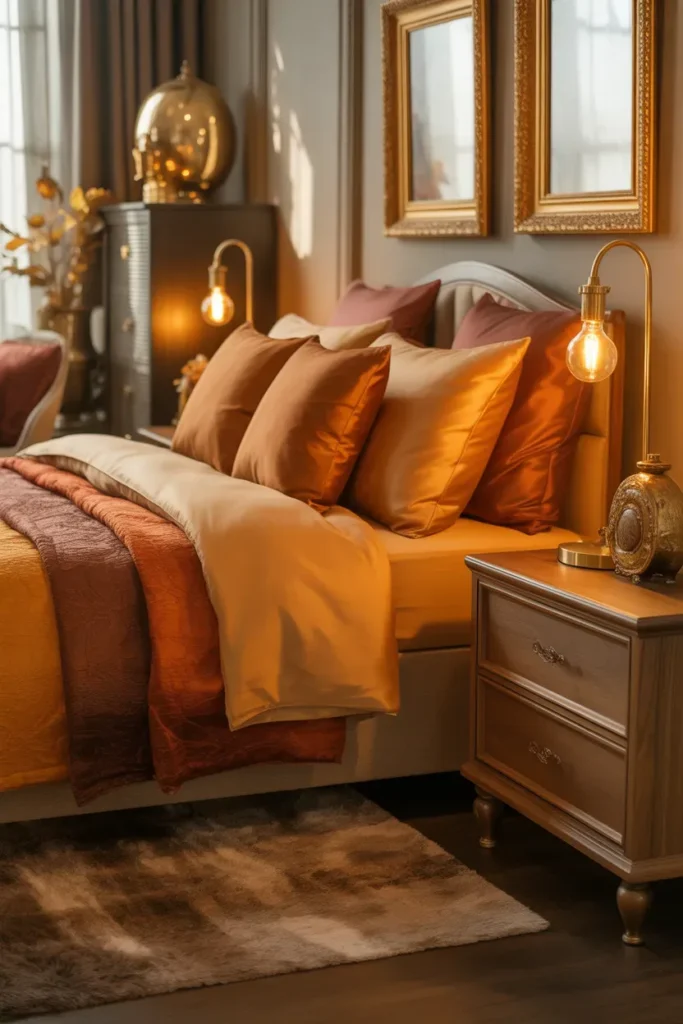 Warm Metallic Accents