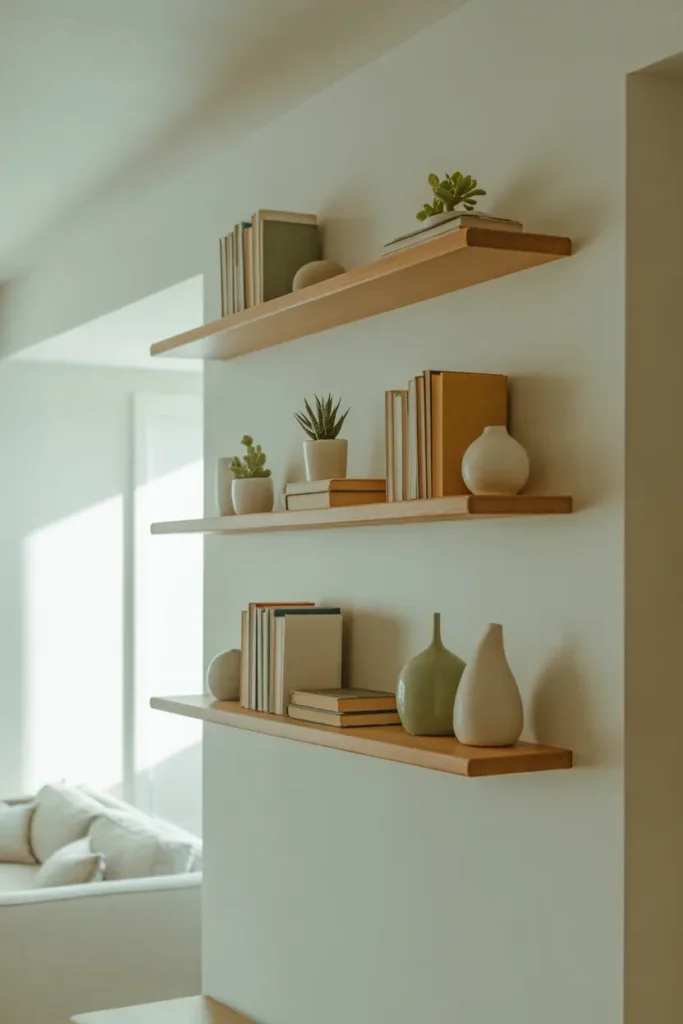Add Floating Shelves for Style and Storage
