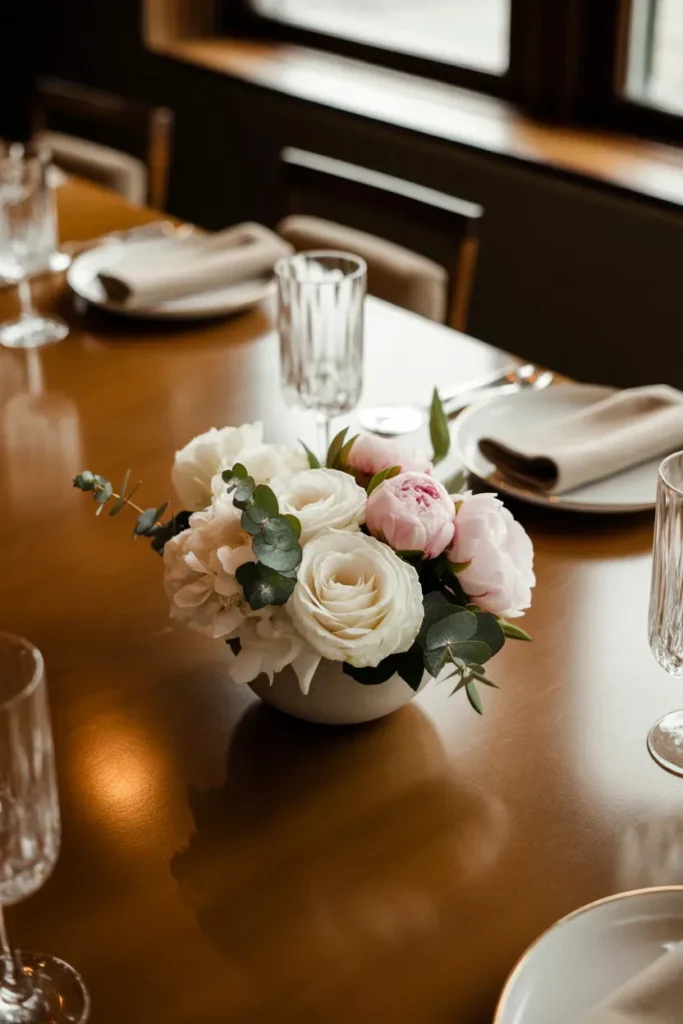 Compact Table Centerpiece Arrangement