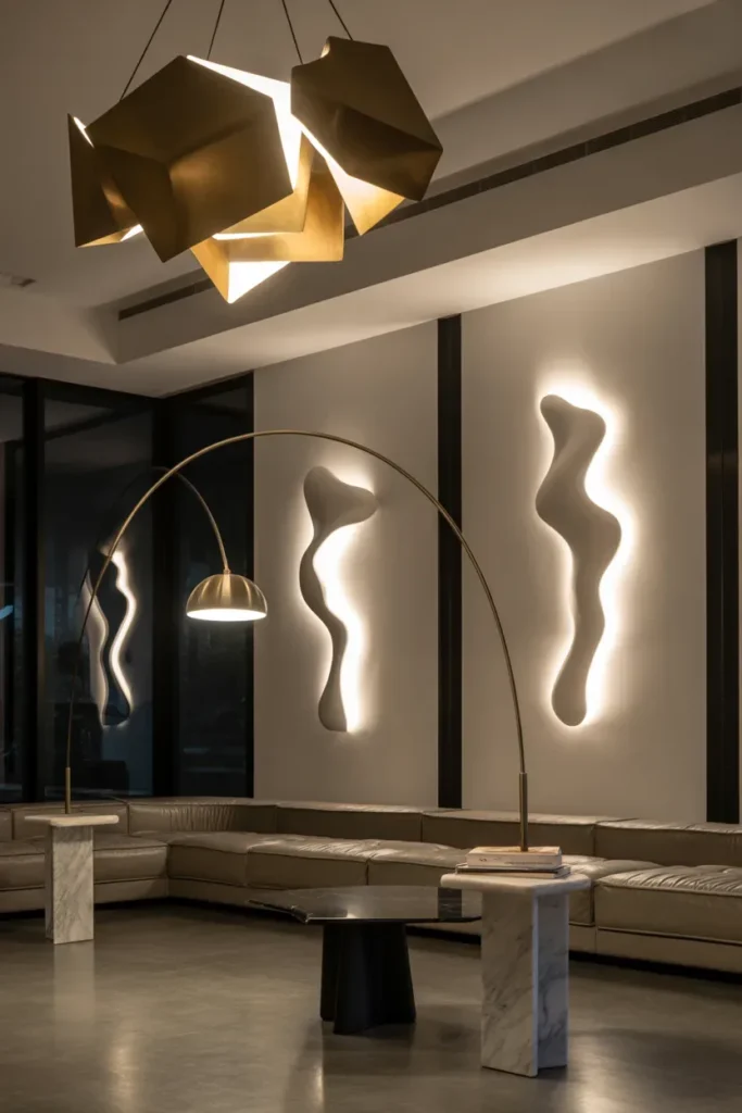 Keep Lighting Fixtures as Sculptural Elements