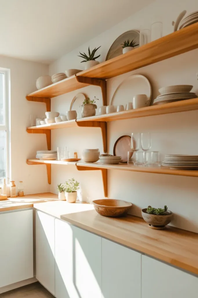 Add Open Shelving for Visual Space