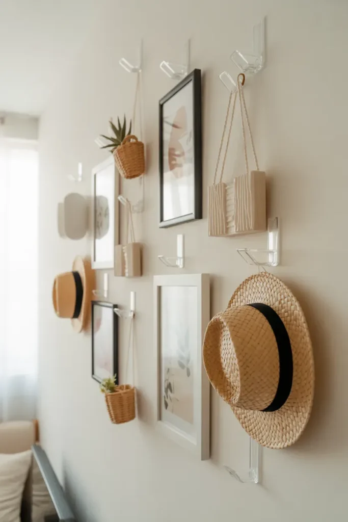Adhesive Hooks for Hanging Decor