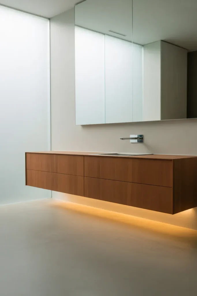 Floating Vanities for Airy Elegance