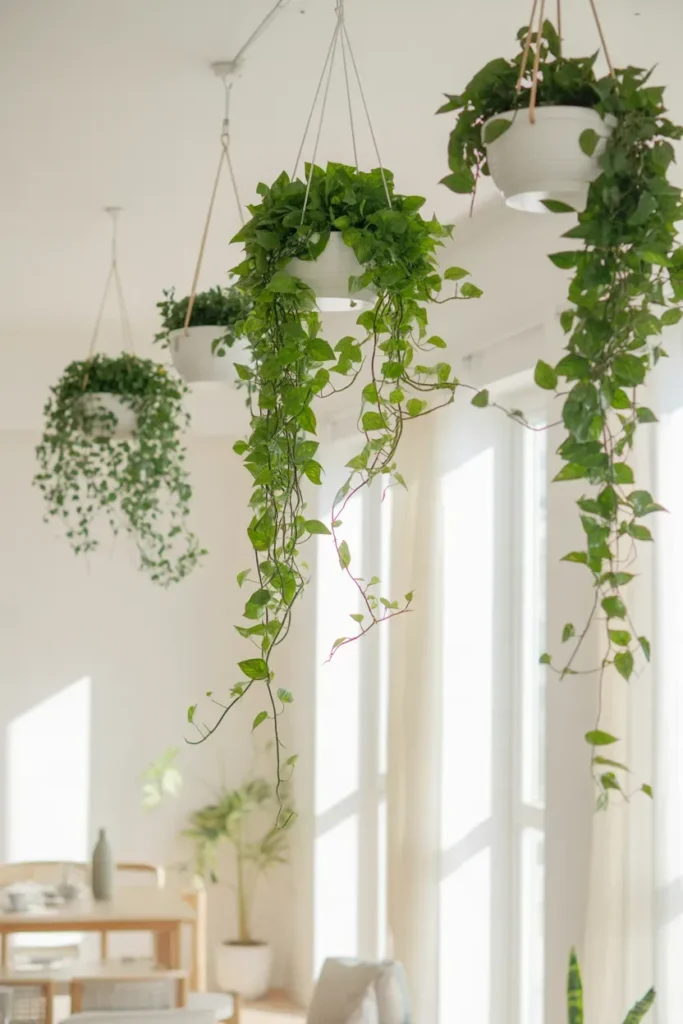 Hanging Pothos for Vertical Interest