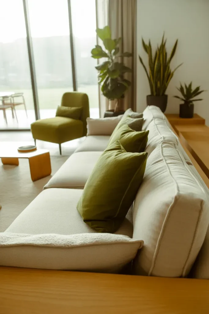 Incorporate Olive Green for Natural Balance