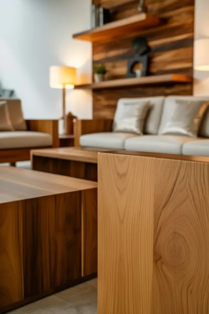 Natural Wood Elements for Warmth