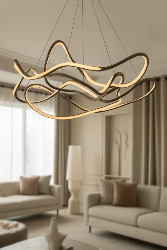 Sculptural Chandeliers