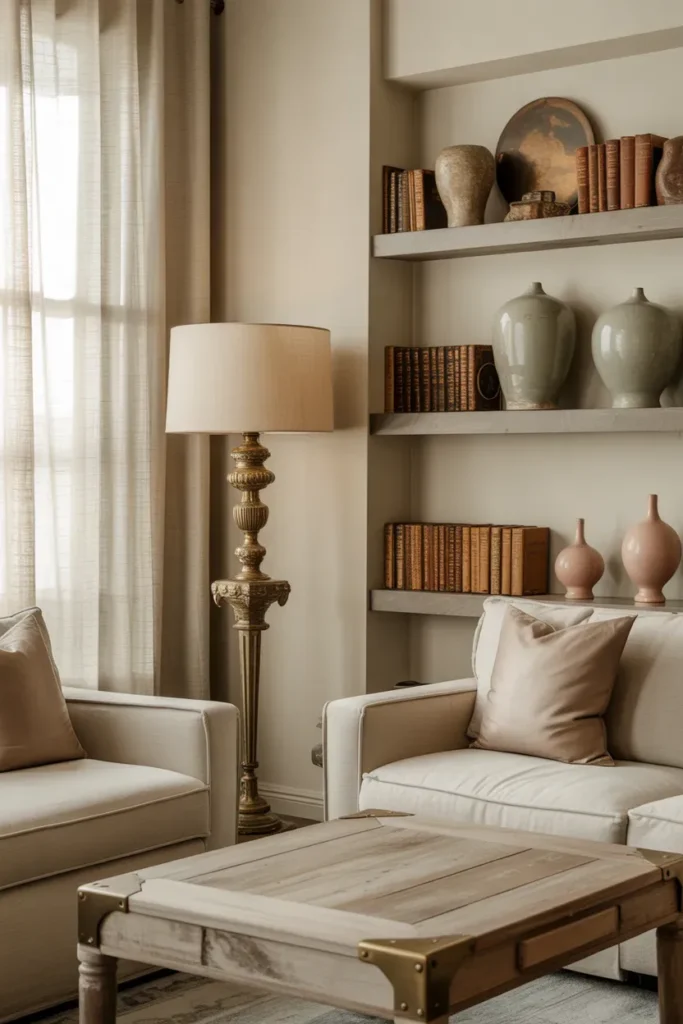 Use Neutral Color Palettes with Vintage Accents