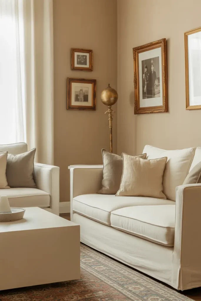 Use Neutral Color Palettes with Vintage Accents