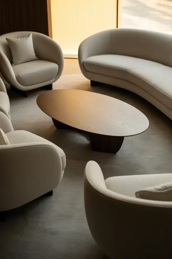 Use Soft, Rounded Furniture Shapes