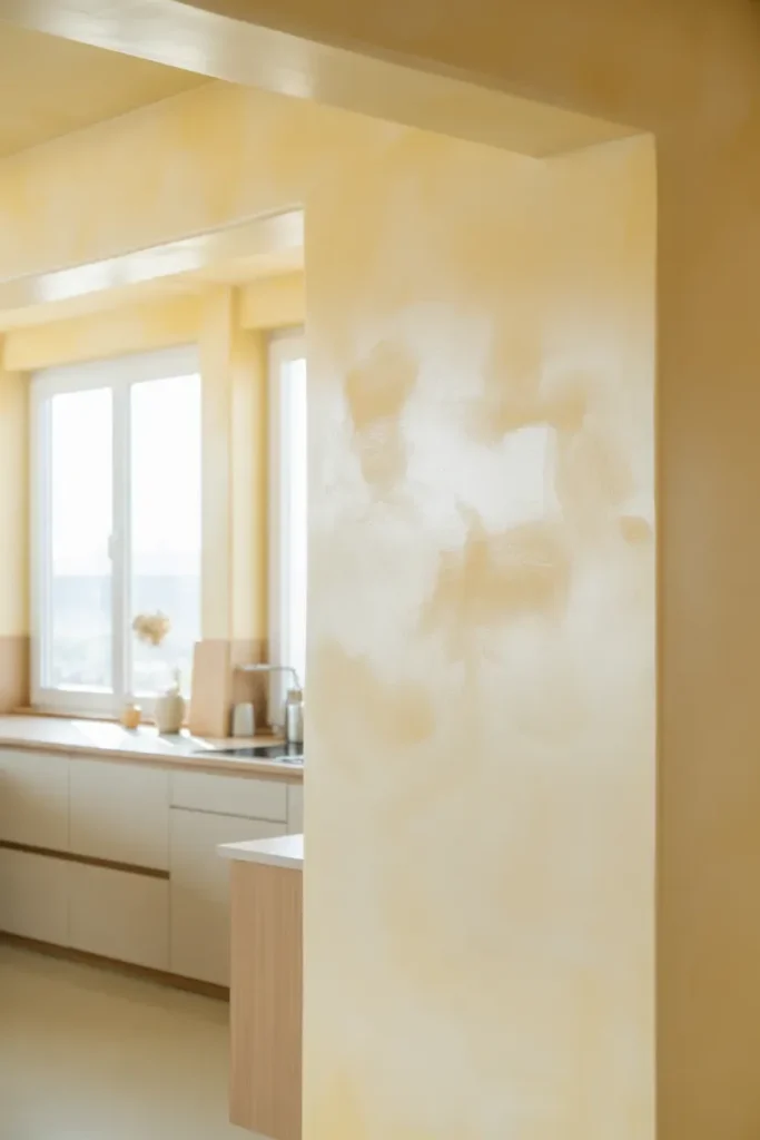 Warm White Limewash Finish