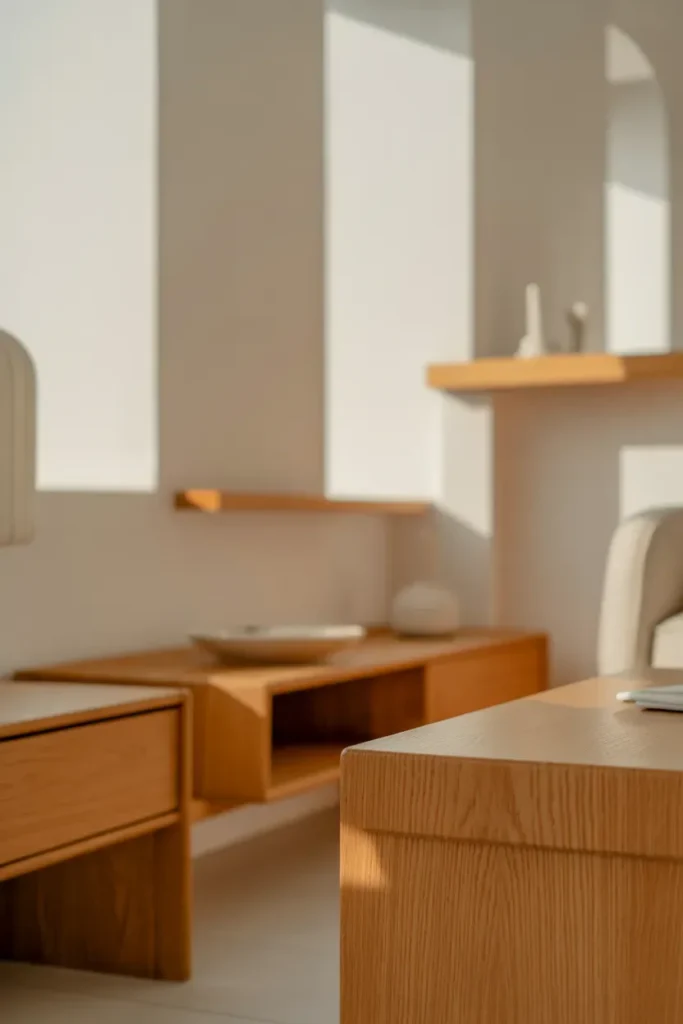 Warm Wood Accents for Organic Balance