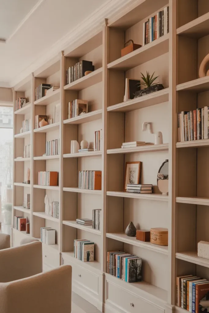 Built-In Shelving For Seamless Design