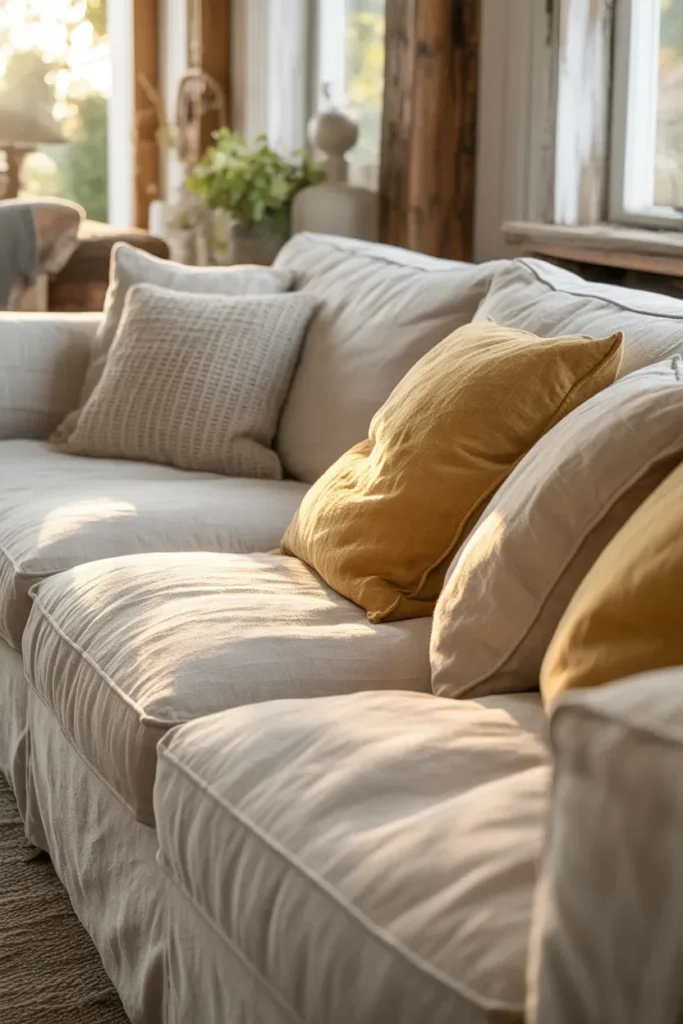 Linen Upholstery for Relaxed Elegance