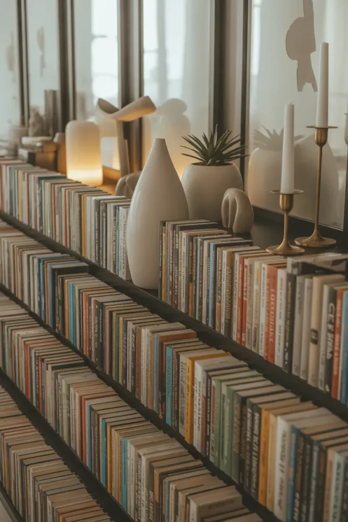 Mixing Books with Decorative Objects