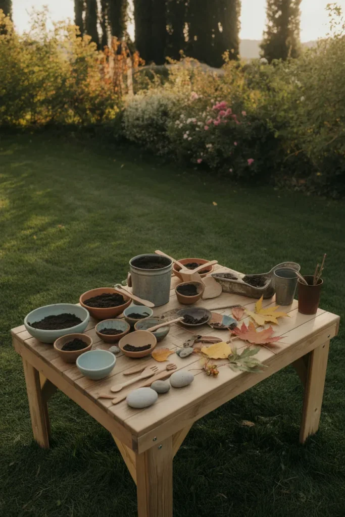 Simple DIY Mud Kitchen Setup