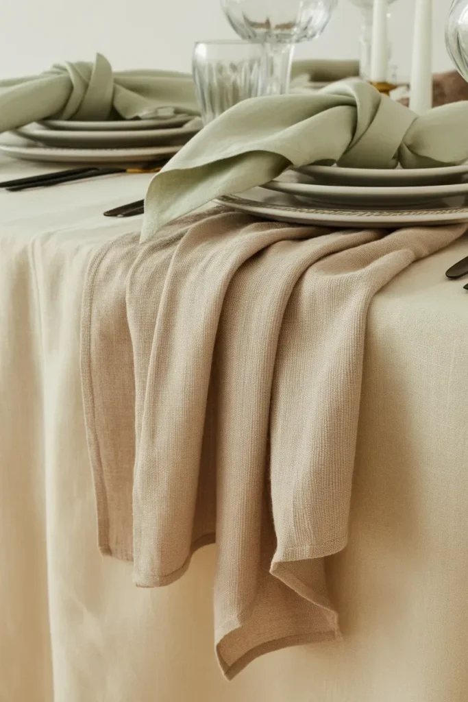 Textured Table Linens for Layered Styling