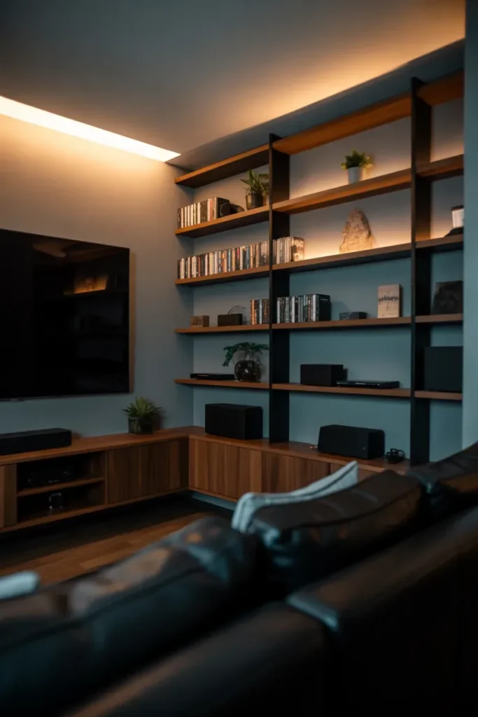 Built-In Wall Shelving for Storage