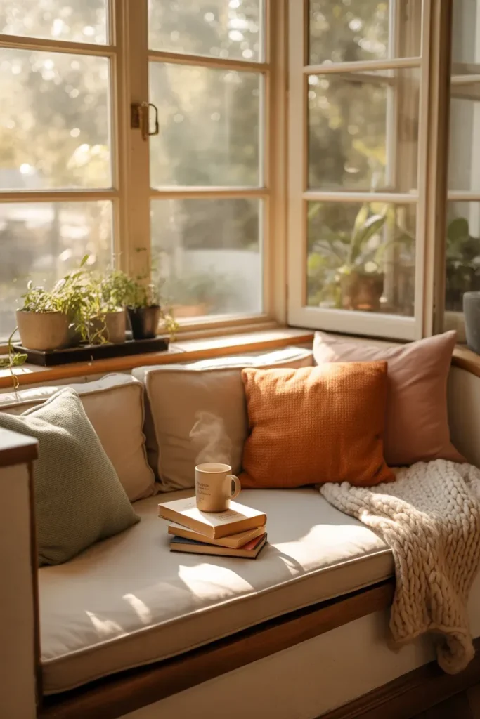 Cozy Window Seat Reading Nook