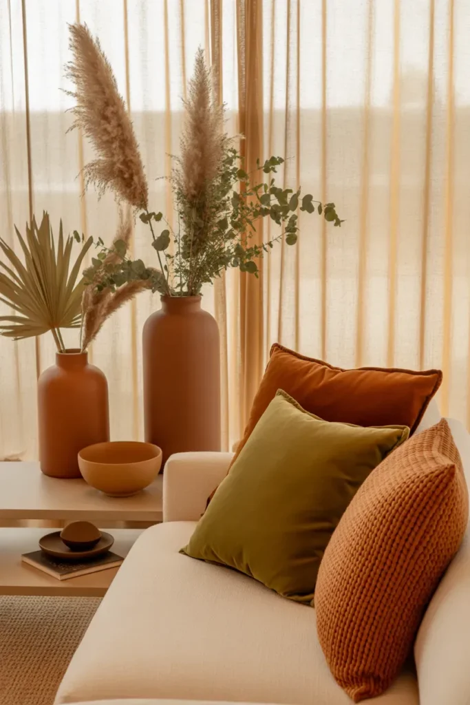 Earth-Toned Accent Decor