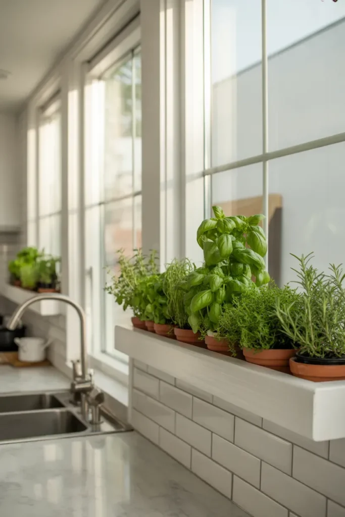 Indoor Herb Garden in Kitchen