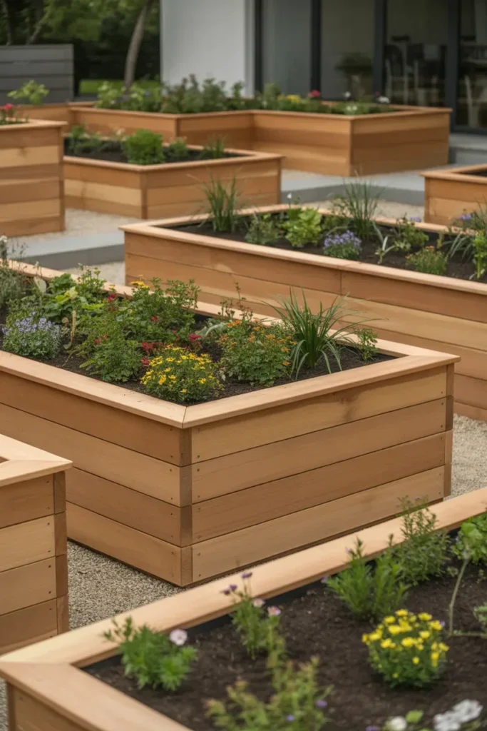 Raised Flower Beds for Structure