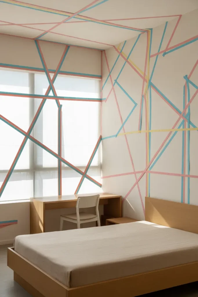 Washi Tape Wall Designs