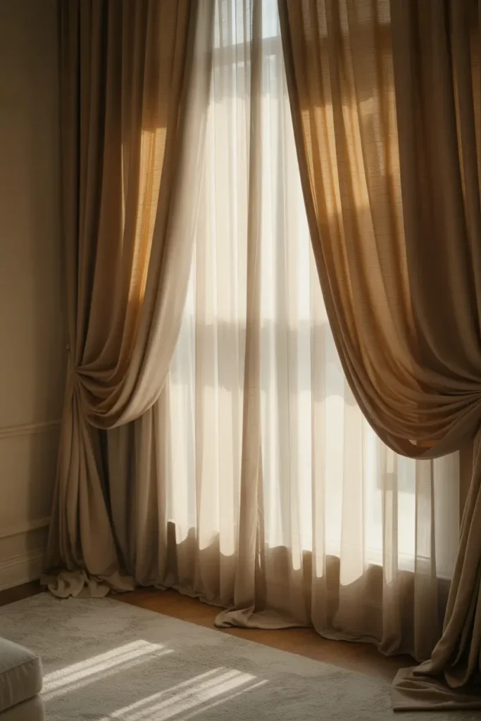 Add Depth with Layered Curtains