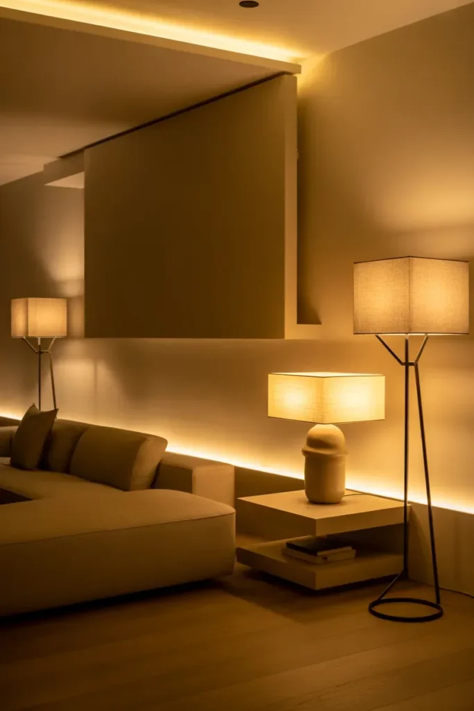 Ambient Lighting With Warm Tones