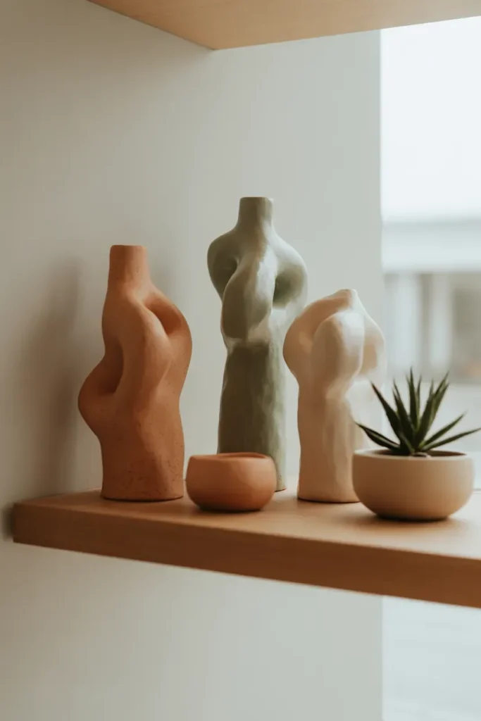 Clay and Ceramic Decor for Sculptural Appeal