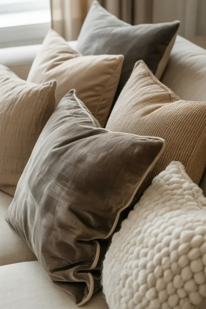  Cushions in Varied Textures
